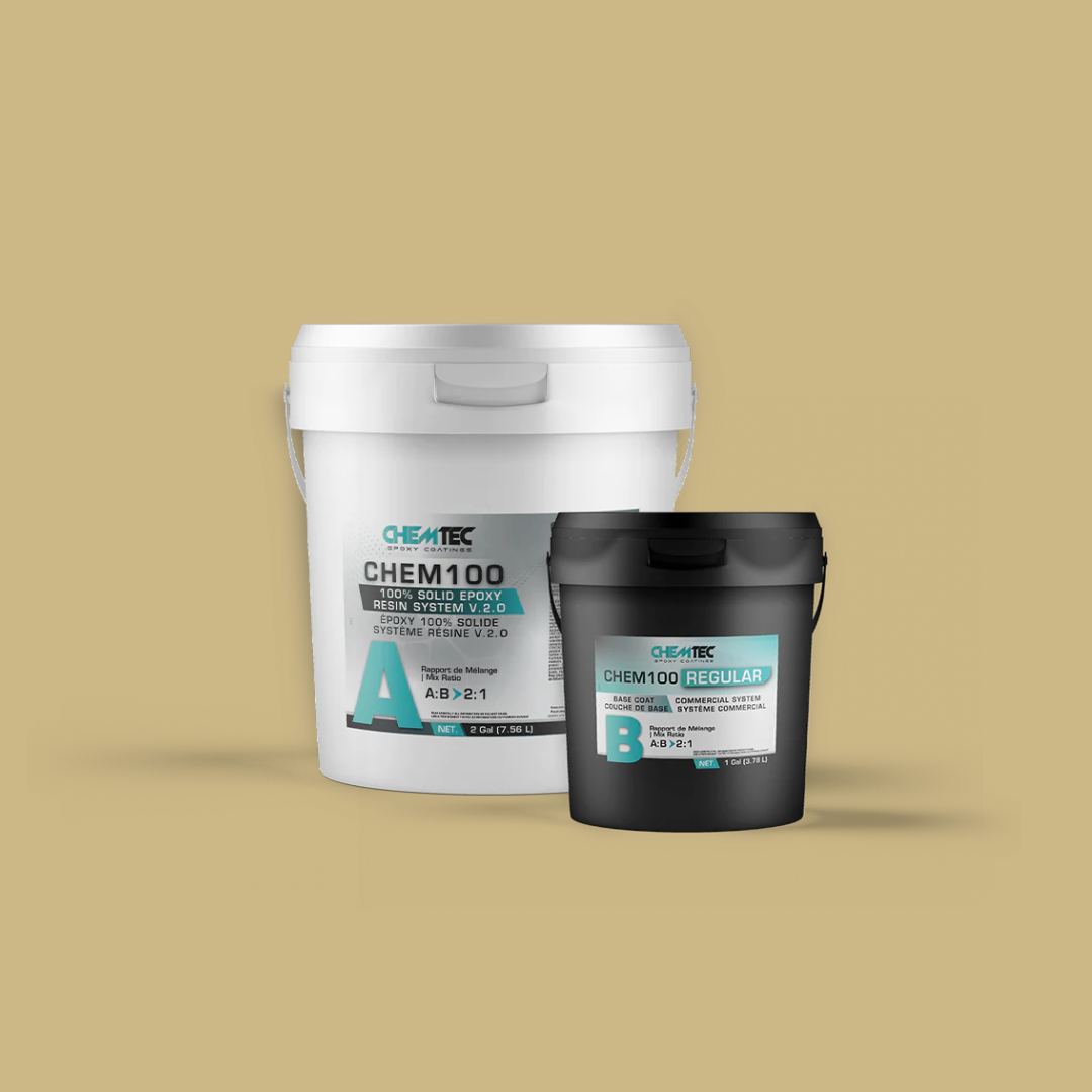 3 GAL Resin kit for Garage Floor Coating Applications - Garage Epoxy Kit - Two-Component Product - 100% epoxy