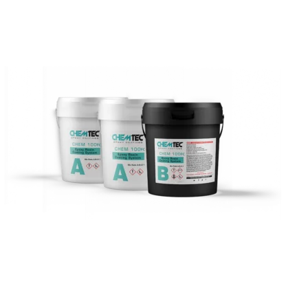 3 GAL Resin kit for Garage Floor Coating - 100% Epoxy CHEM 100 FAST CURE