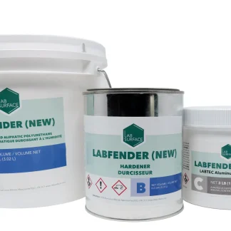 LABFENDER™ polyurethane floor coating with UV protection, abrasion resistance, and chemical durability for heavy-traffic concrete floors