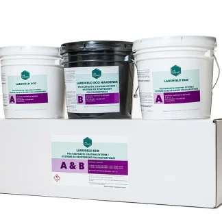 Labsurface Labshield ECO polyaspartic floor coating kit for concrete fooring.