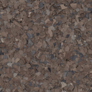 Garnet F9305 brown, grey, and red marble flake flooring finish.