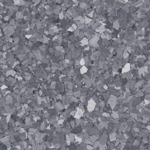 Basalt F9309 decorative flake blend with grey base and blue undertones for epoxy and resin flooring.