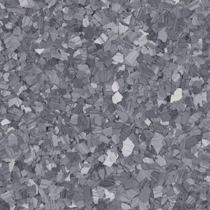 Basalt F9309 decorative flake blend with grey base and blue undertones for epoxy and resin flooring.