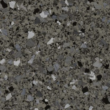 Slate FB-4105 decorative flake blend with brown, black, grey, and white accents for epoxy and resin flooring