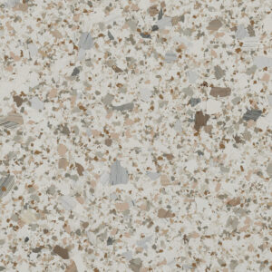 Sandstone FB-4108 decorative flake blend with brown, grey, white, and pink accents for epoxy and resin flooring