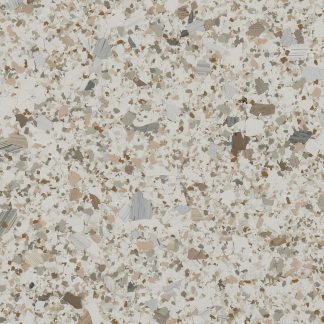 Sandstone FB-4108 decorative flake blend with brown, grey, white, and pink accents for epoxy and resin flooring