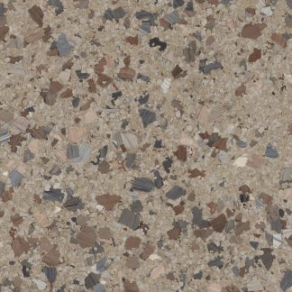 Armadillo FB-4216 decorative flake blend with brown and grey accents for epoxy and resin flooring.