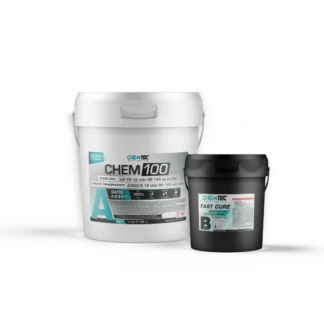 CHEM 100 REGULAR FC™ a solvent-less, two-component epoxy coating system designed for fast cure. It exhibits very good appearance and chemical and physical properties. . This system complies with the Canadian Food Inspection Agency (CFIA)