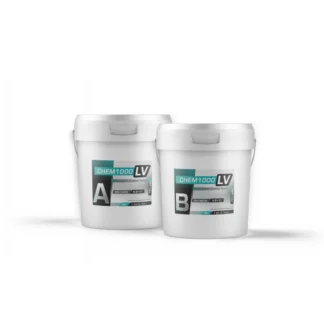 CHEM1000 LV™ low-viscosity polyaspartic floor coating applied on concrete surface