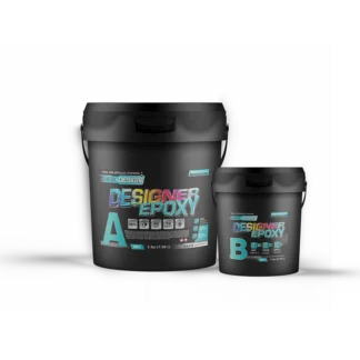 CHEM-DESIGN artistic epoxy resin creating a metallic decorative floor finish