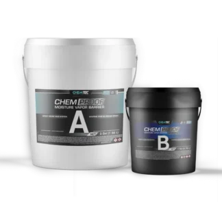 CHEMPROOF RAPID epoxy moisture mitigation primer applied to high-moisture concrete floor