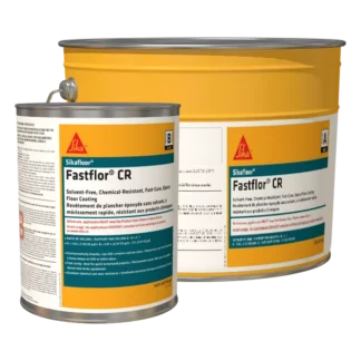 Sikafloor Fastflor CR chemical resistant epoxy floor coating industrial seamless flooring.