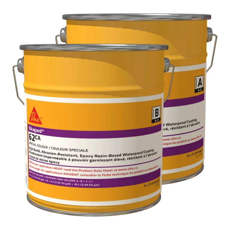 Sikagard 62CA high build epoxy waterproof coating chemical resistant concrete and steel protection