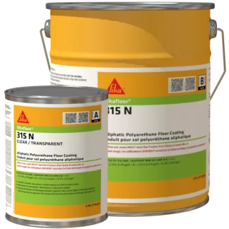 Sikafloor 315 N high gloss polyurethane floor coating with UV blocker technology.
